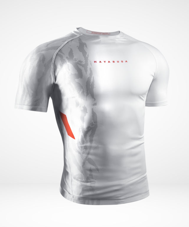 Hayabusa Rashguard Apex Korte Mouwen - Off-White
