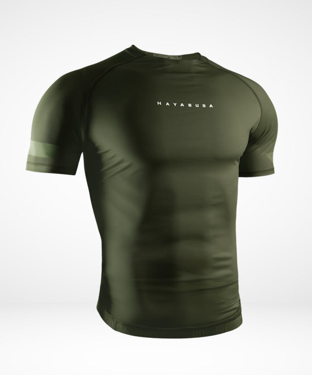 Rashguard Hayabusa Core Maniche Corte – Verde Scuro