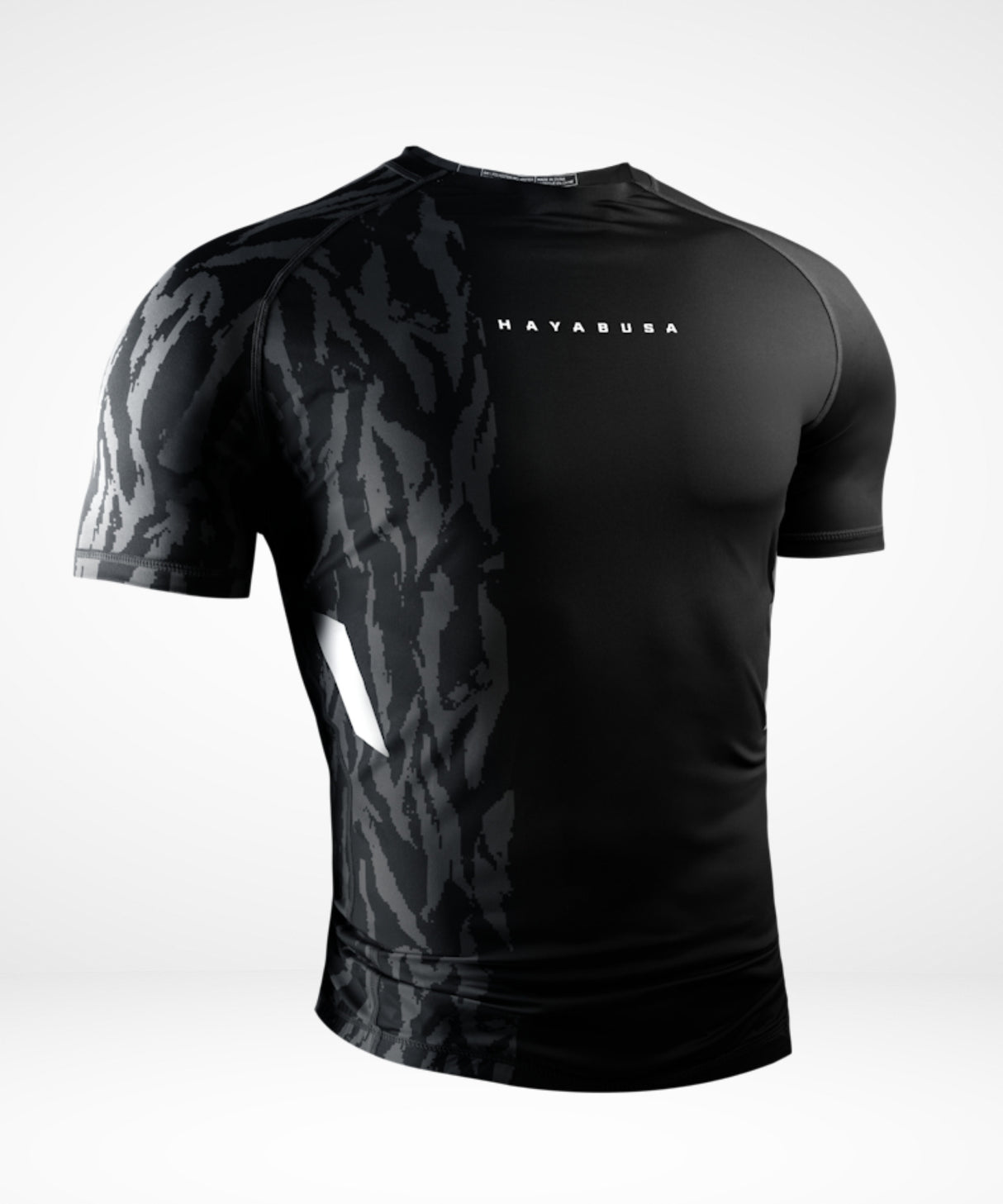 Hayabusa Rashguard Apex Korte Mouwen - Carbon Zwart
