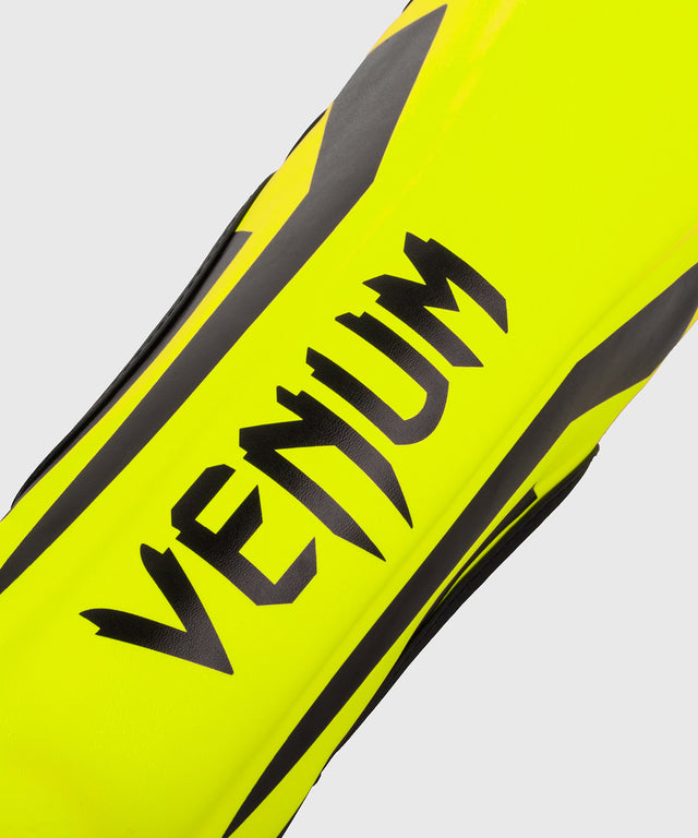 Ochraniacze na piszczele Venum Elite – Neon Żółte (Dziecięce)