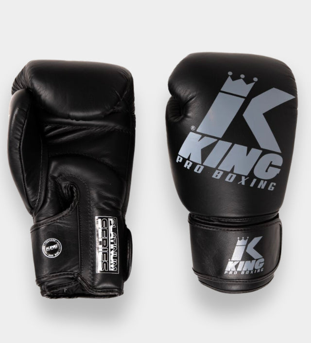King Pro Boxing Boxhandschuhe Platinum – Schwarz/Grau
