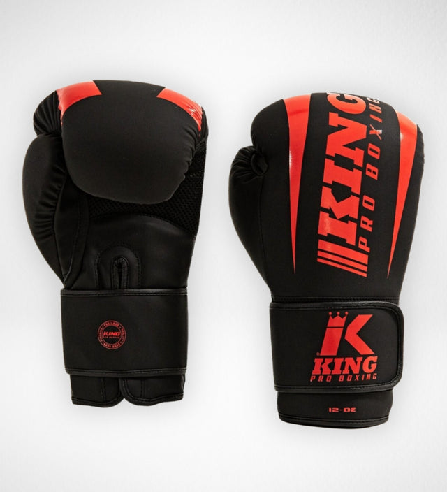 King Pro Boxing Boksehandsker Revo – Sort/Rød