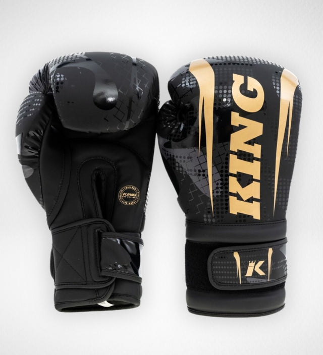King Pro Boxing Boxhandschuhe Shogun – Schwarz/Gold