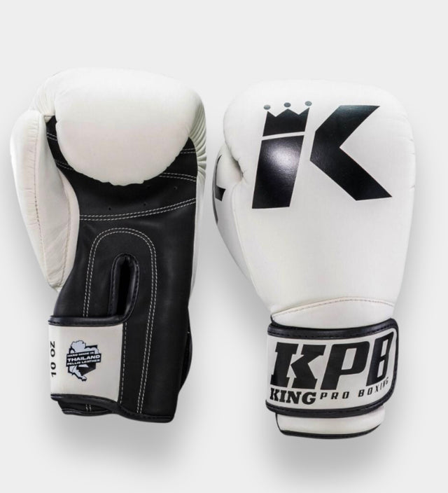 Luvas de boxe King Pro Boxing BGK1 – Branco/Preto
