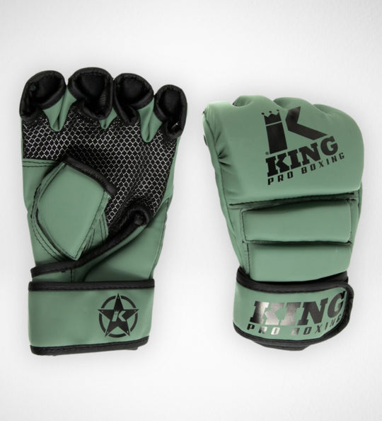 King Pro Boxing MMA Handschoenen Revo - Kaki Groen