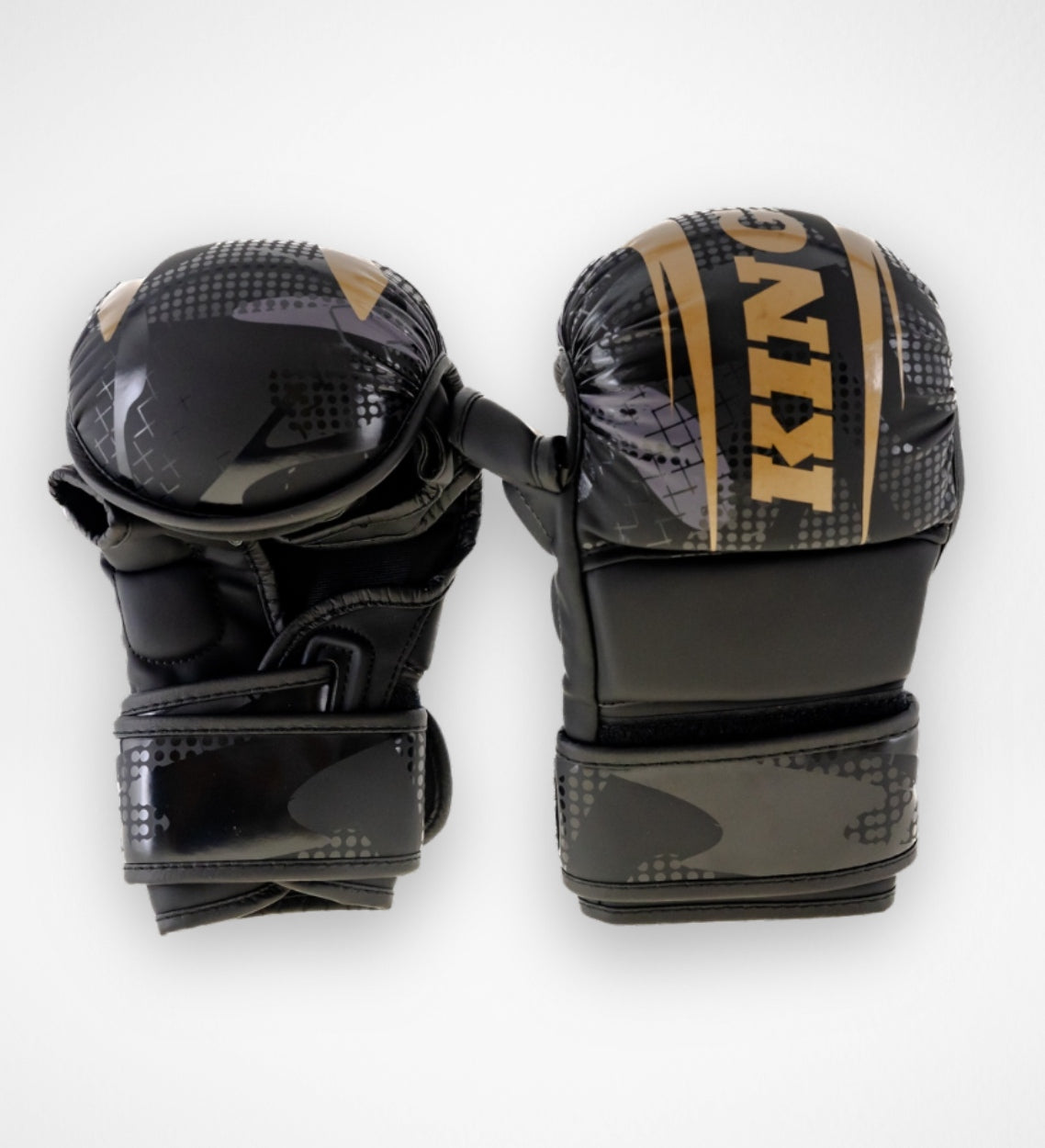 King Pro Boxing MMA Sparring Handschoenen Shogun - Zwart/Goud
