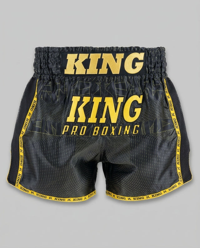 King Pro Boxing Muay Thai shorts '08' - Sort/Guld