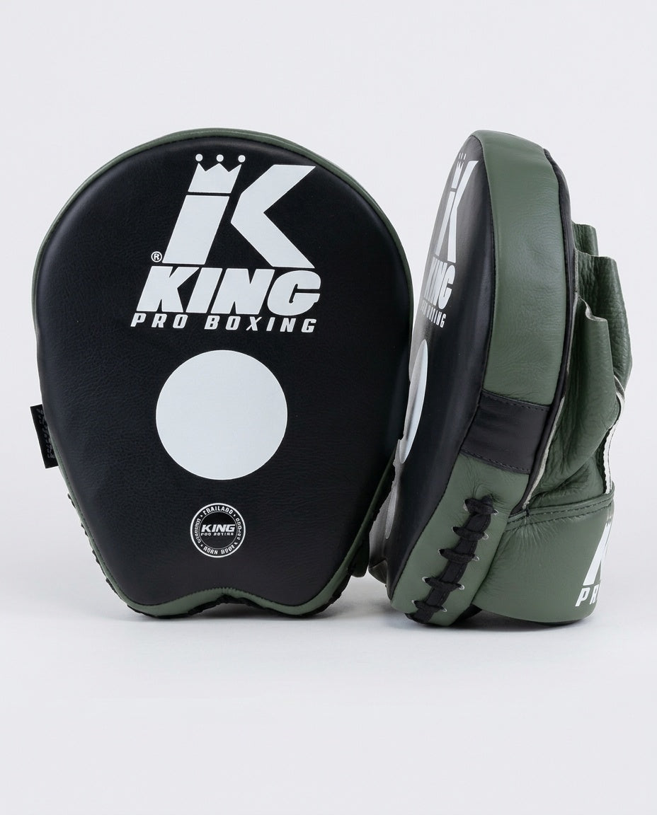 King Pro Boxing Boks Pads FM - Zwart/Olijfgroen