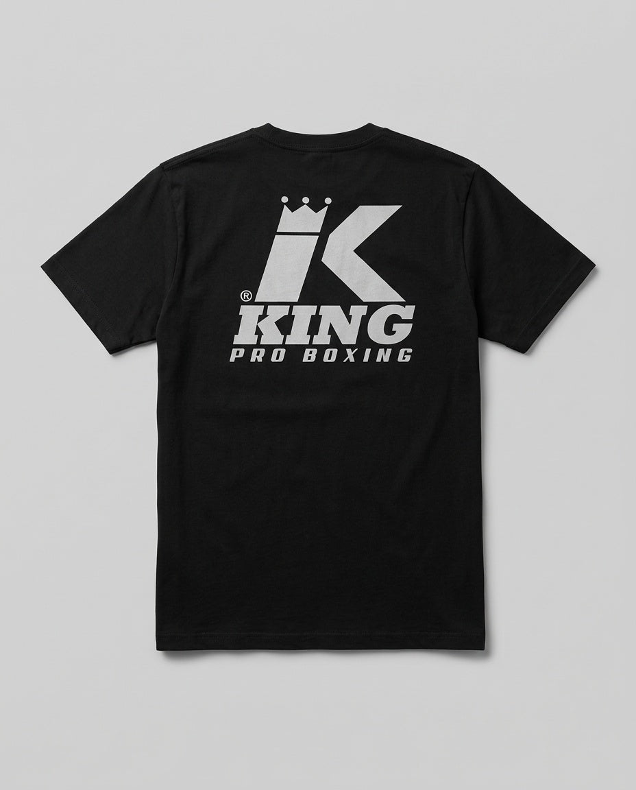 King Pro Boxing T-Shirt Logo - Zwart