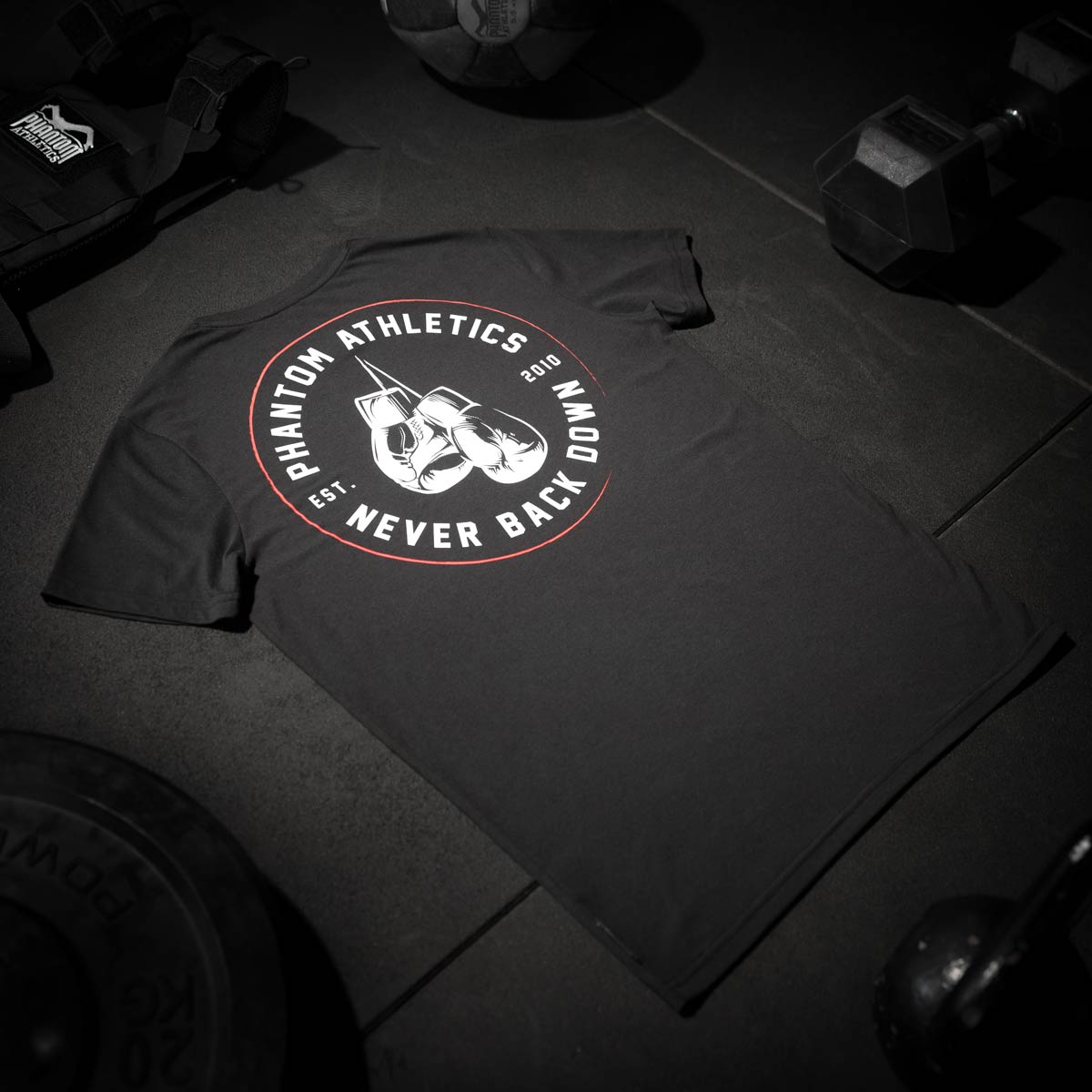 Phantom Athletics T-Shirt Never Back Down – Schwarz