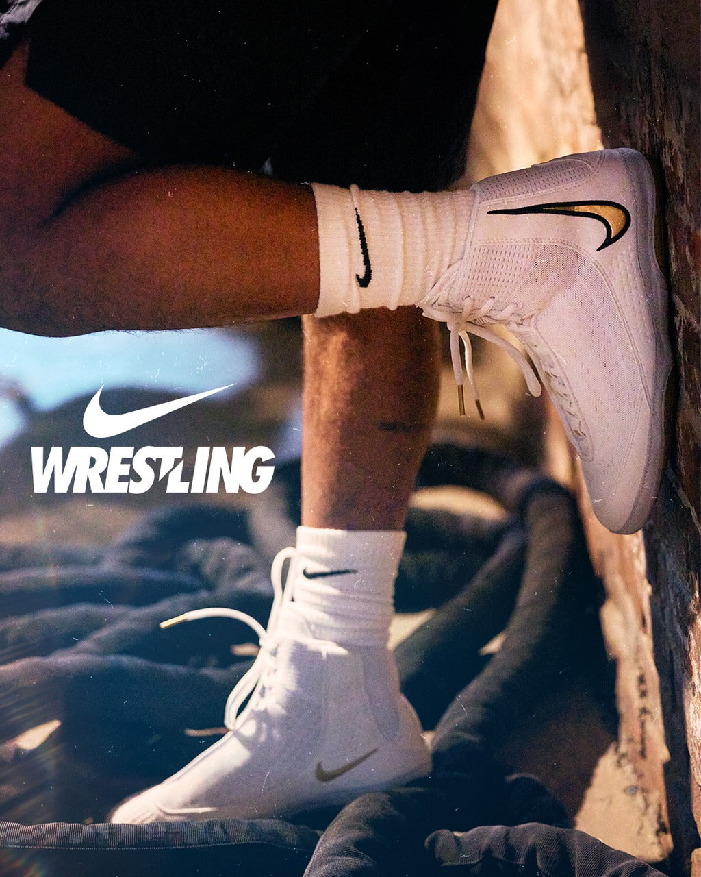 Scarpe da lotta Nike Inflict 4 – Bianco/Oro
