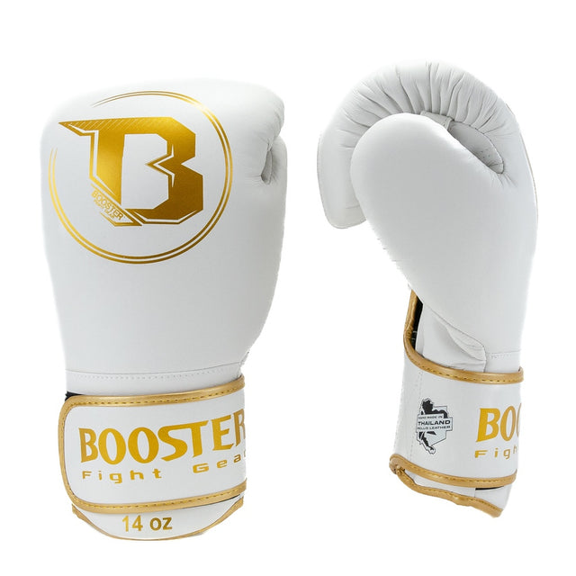 Luvas de boxe Booster PRO BGL VX4 – Branco/Ouro