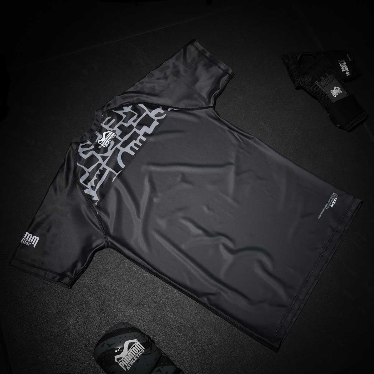 Phantom Athletics Rashguard Groundgame - Zwart/Grijs