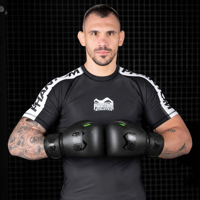 Luvas de boxe Phantom Athletics Galaxy – Preto/Verde Neon