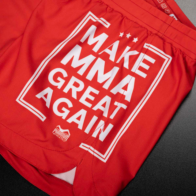 Shorts de MMA Phantom Athletics Fusion-R Make MMA Great Again – Rouge
