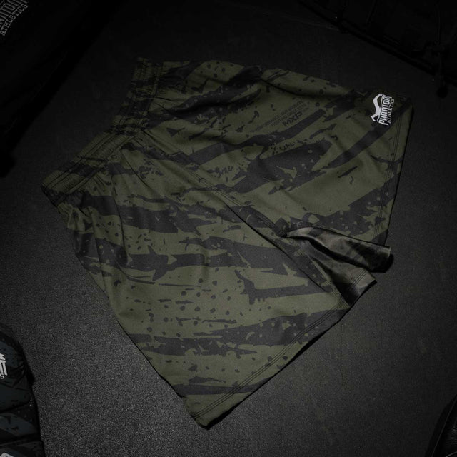 Pantaloncini MMA Phantom Athletics EVO Tiger Camo – Nero