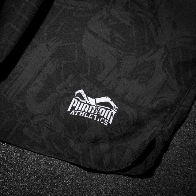 MMA trenky Phantom Athletics Fusion Mexico – Černé/Šedé
