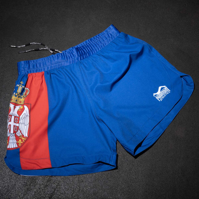 Phantom Athletics MMA Shorts Fusion-R Team Serbia - Rood/Wit/Blauw