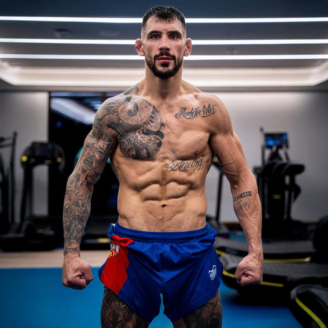 Phantom Athletics MMA Shorts Fusion-R Team Serbia - Rood/Wit/Blauw