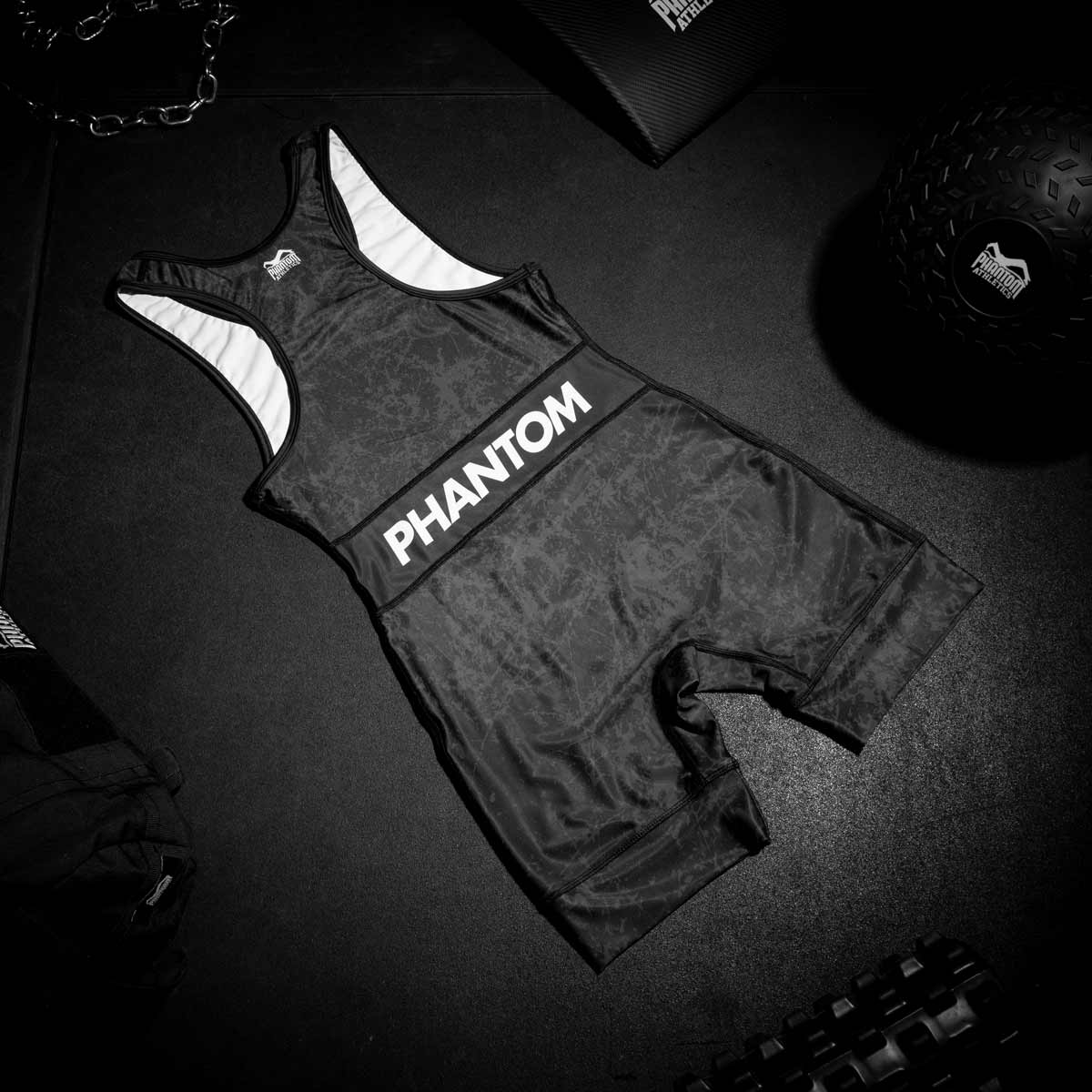 Strój zapaśniczy Phantom Athletics EVO Serious – Czarny