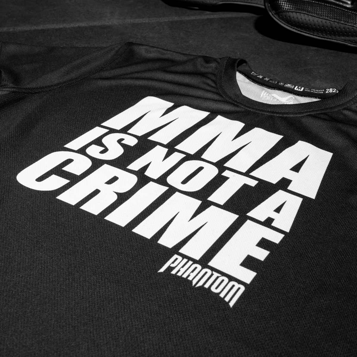 Phantom Athletics T-Shirt EVO MMA Is Not A Crime - Zwart