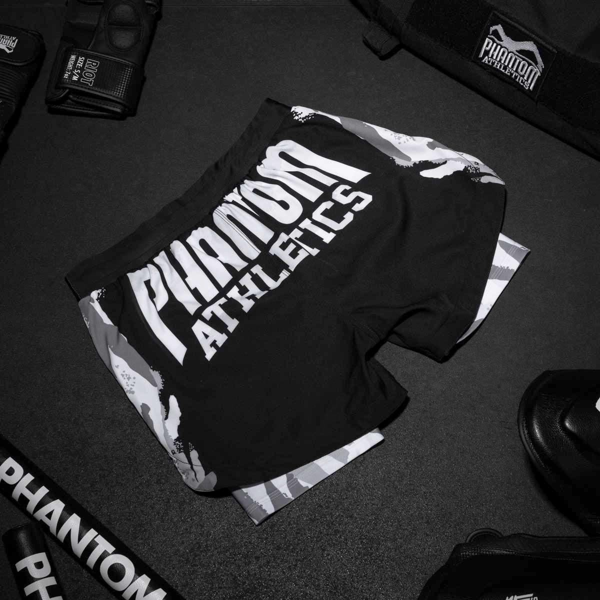 Pantaloncini MMA Phantom Athletics Fusion 2in1 – Verde/Nero