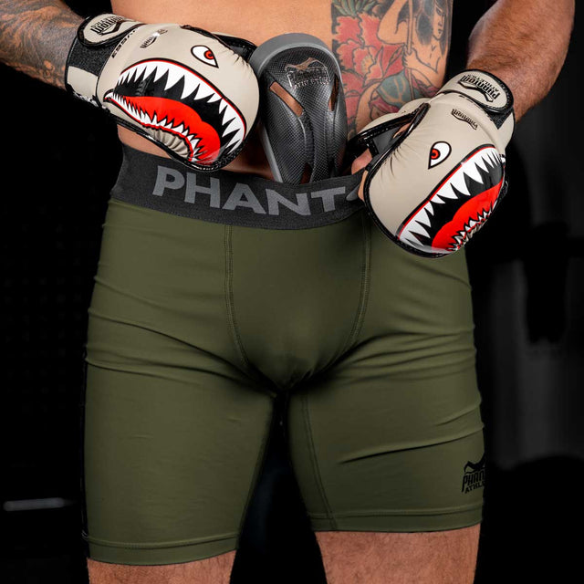 Pantaloncini a compressione Phantom Athletics Vector Apex – Cachi