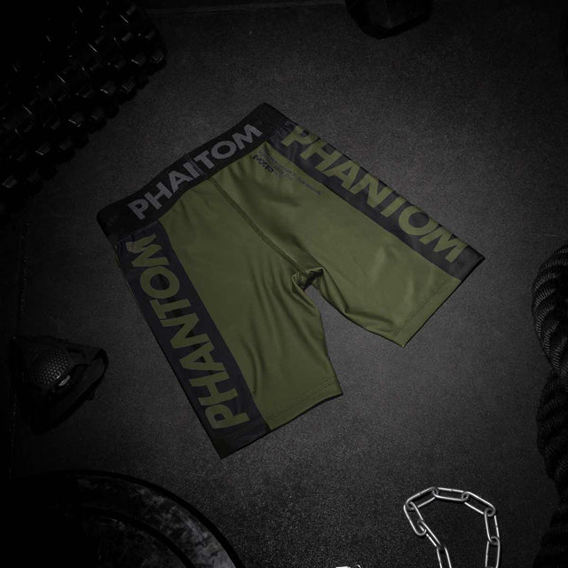 Pantaloncini a compressione Phantom Athletics Vector Apex – Cachi