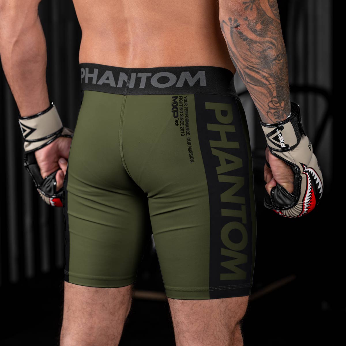 Phantom Athletics Compressie Shorts Vector Apex - Leger