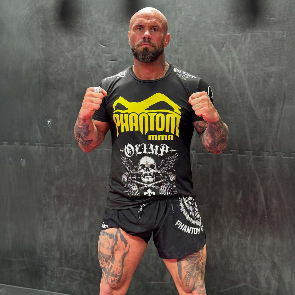 Phantom Athletics MMA Shorts Fusion Lionheart - Zwart