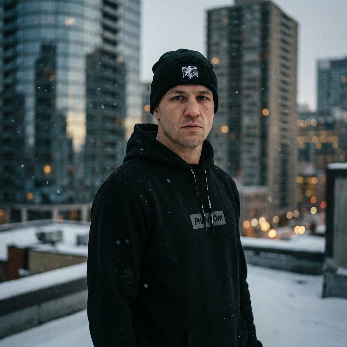 Phantom Athletics Hoodie Zero - Zwart/Grijs