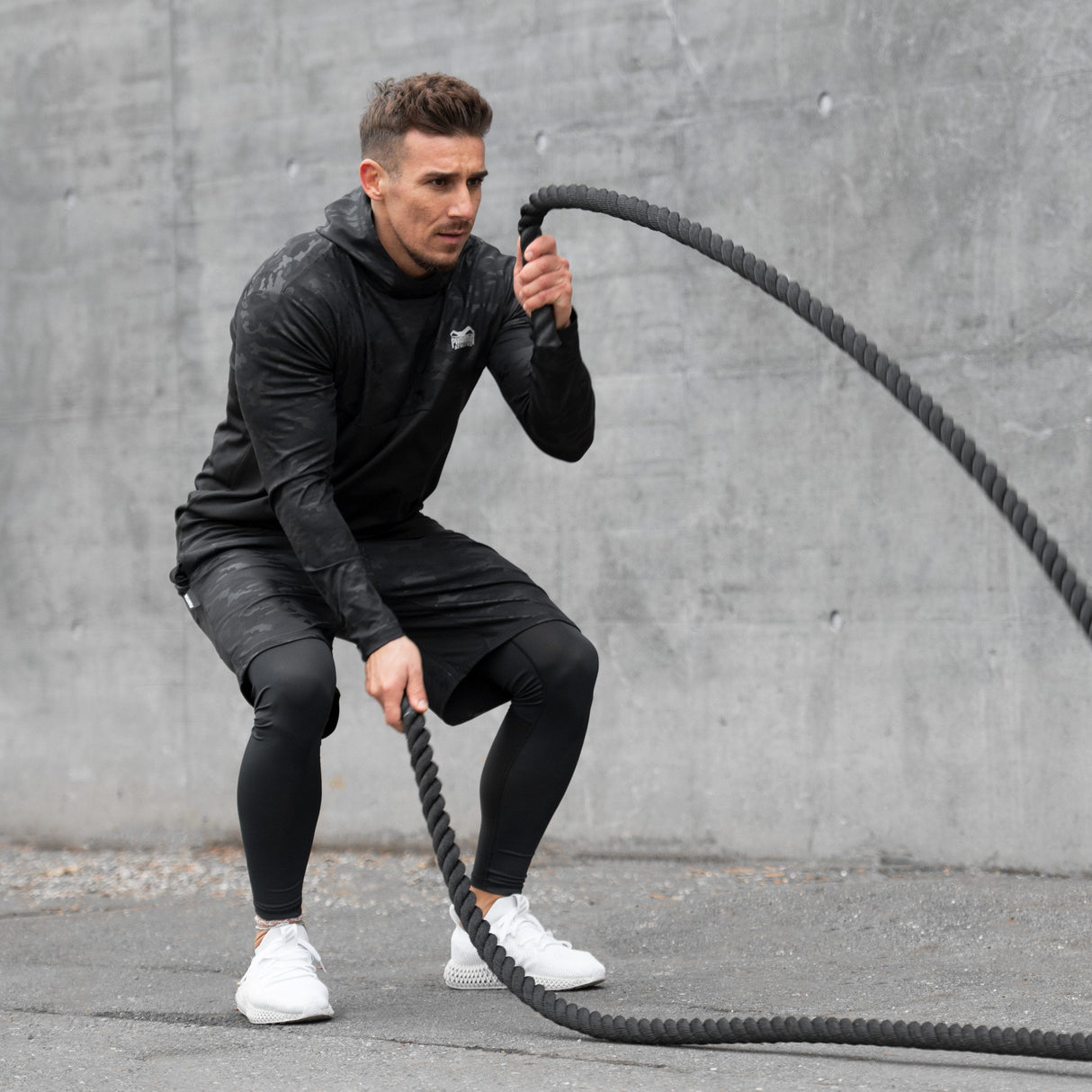 Phantom Athletics Hoodie Shadow - Zwart/Camo