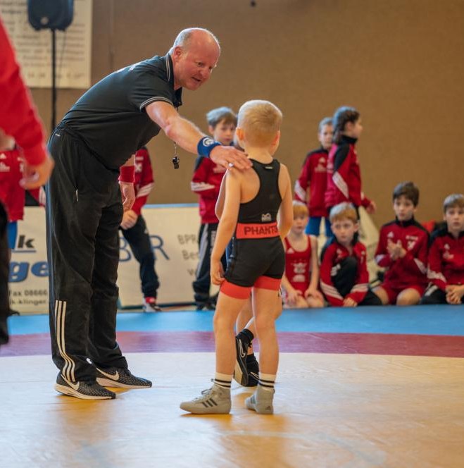 Phantom Athletics Worstelsinglet Storm Kinderen - Zwart/Rood/Zwart/Blauw