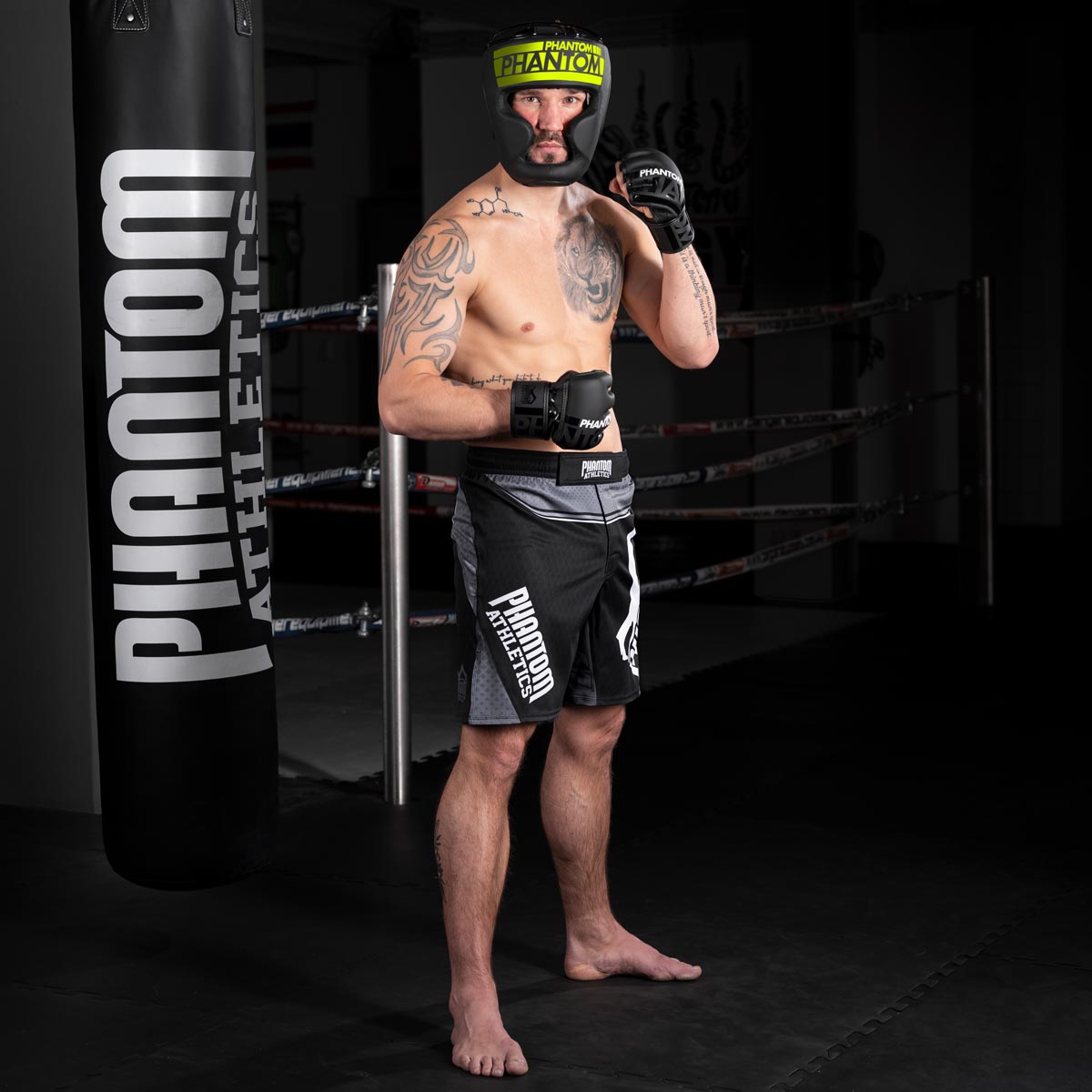 Phantom Athletics Hoofdbeschermer Apex Full Face - Zwart/Neon