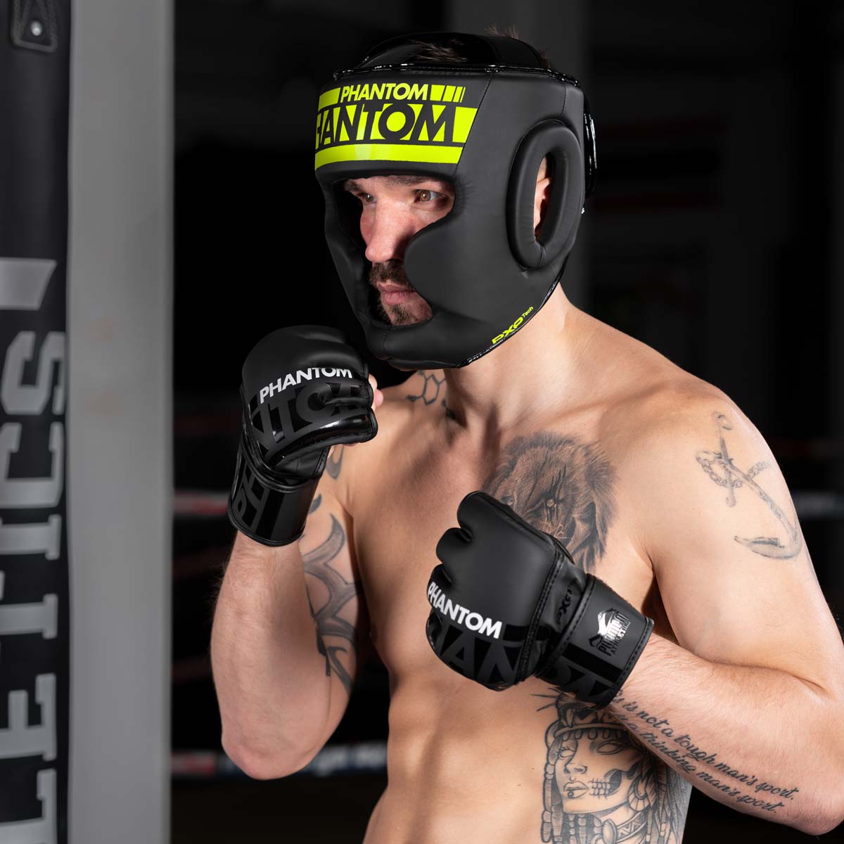 Phantom Athletics Hoofdbeschermer Apex Full Face - Zwart/Neon