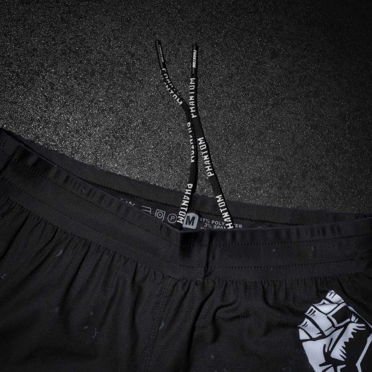 Phantom Athletics MMA Shorts Fusion-R FIGHT FIGHT FIGHT - Zwart
