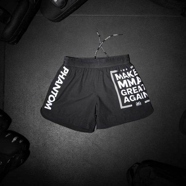 Phantom Athletics MMA Shorts Fusion-R Make MMA Great Again - Zwart