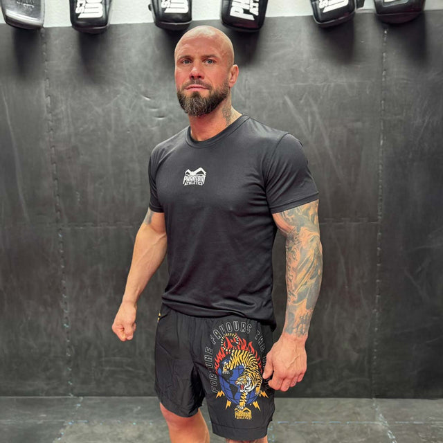 Spodenki MMA Phantom Athletics FUSION-R Tiger Domination – Pomarańczowe/Czarne
