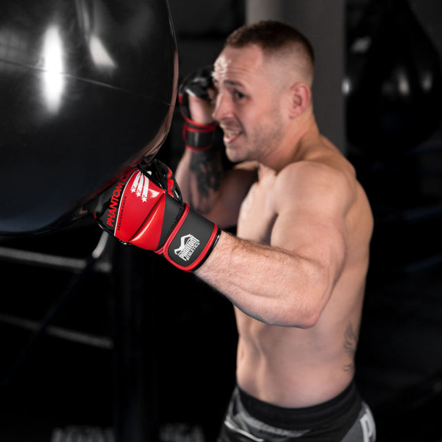 Rękawice MMA Phantom Athletics Raider – Czerwone/Czarne Camo