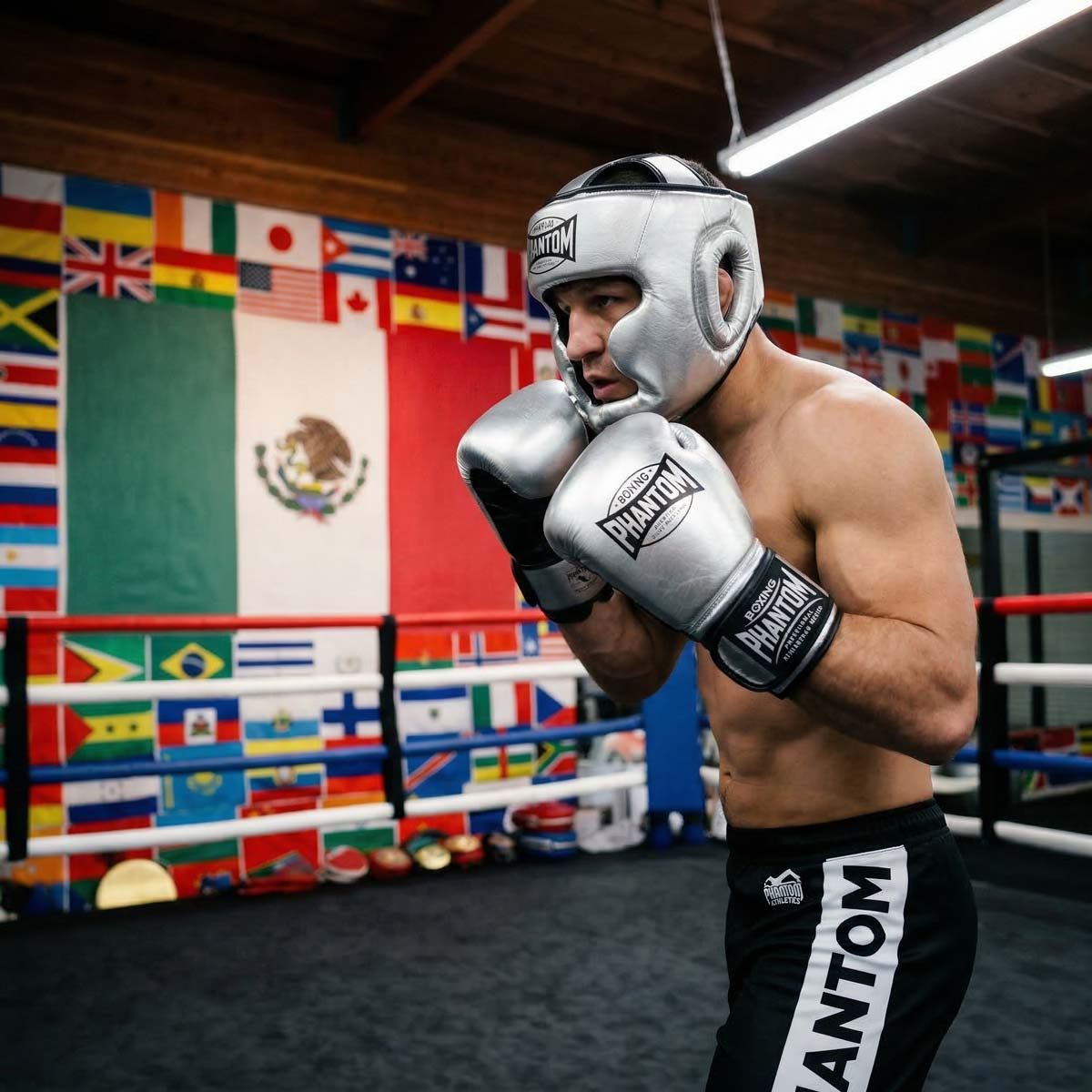 Phantom Athletics Bokshandschoenen Mexico - Zilver/Zwart