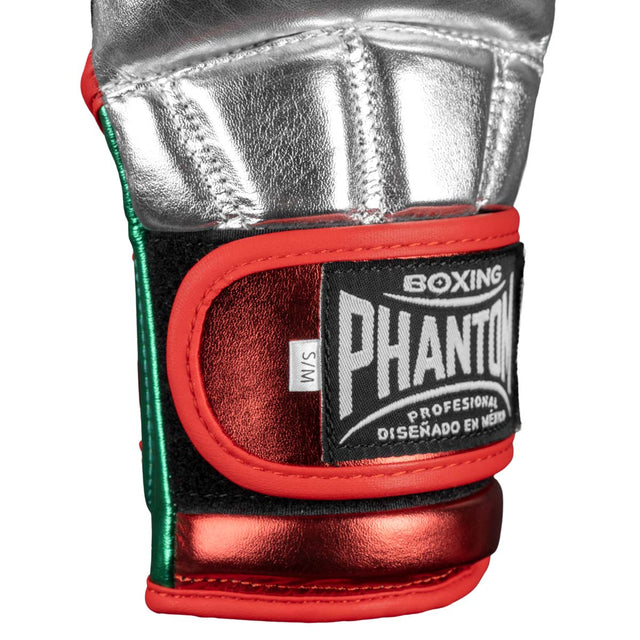 Phantom Athletics MMA-handskar Mexico – Silver/Grön/Röd