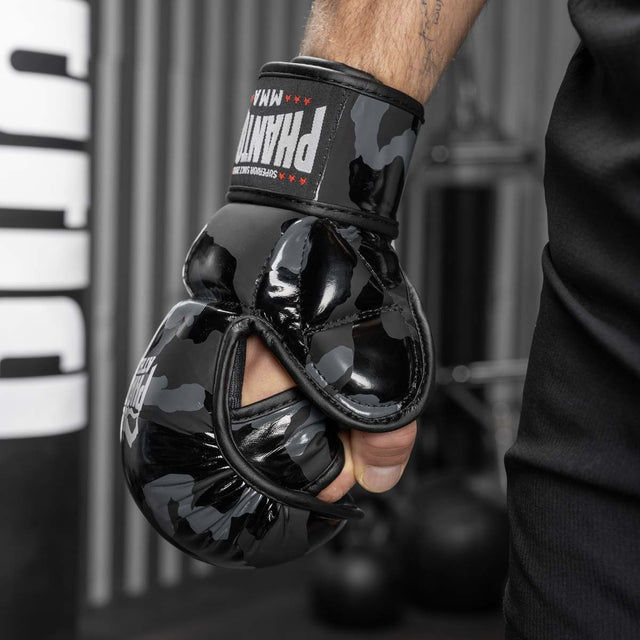 Phantom Athletics MMA Gloves APEX – Black/Camo