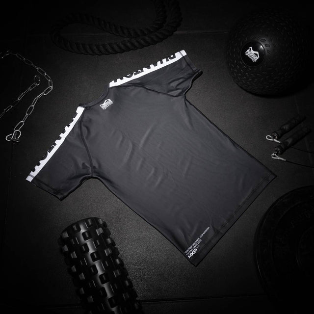 Phantom Athletics Rashguard EVO Apex Korte Mouwen - Zwart