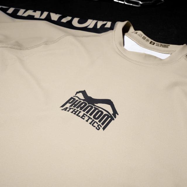 Phantom Athletics Rashguard EVO Apex Korte Mouwen - Zand