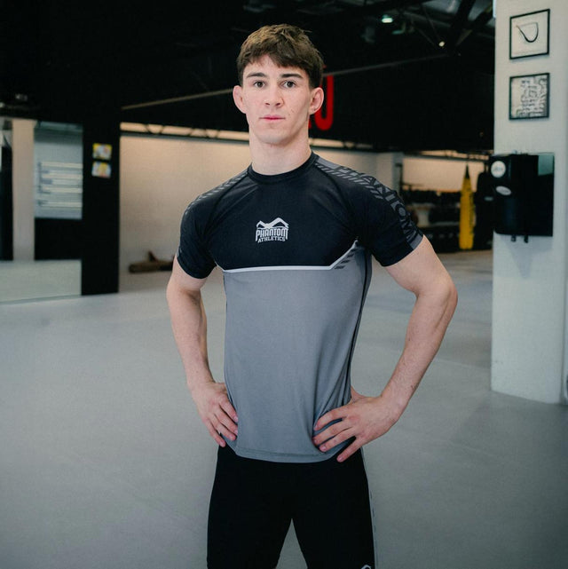 Phantom Athletics Rashguard EVO Apex Korte Mouwen - Grijs