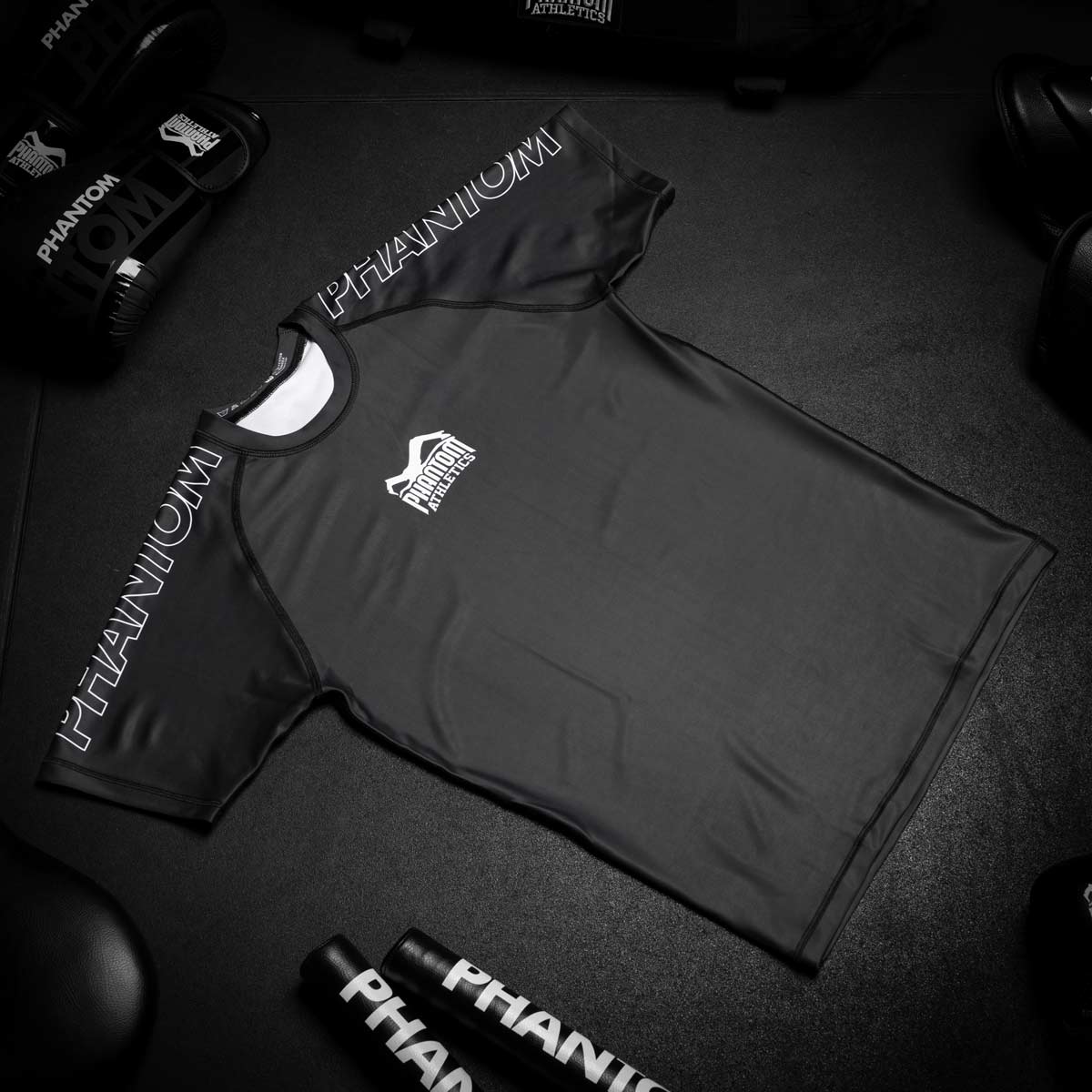 Phantom Athletics Rashguard Ranked - Zwart