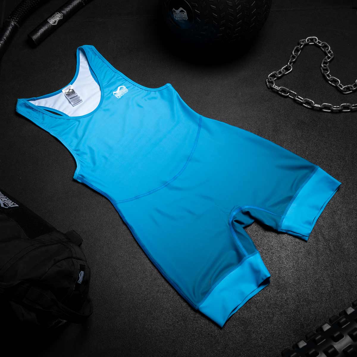 Phantom Athletics Worstelsinglet Apex - Blauw
