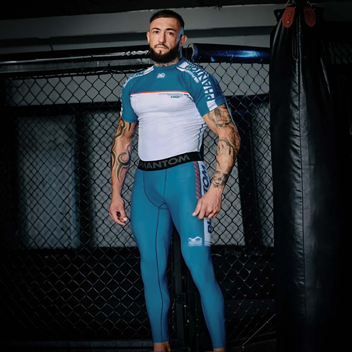 Pantaloni scurți de compresie Phantom Athletics APEX – Albastru