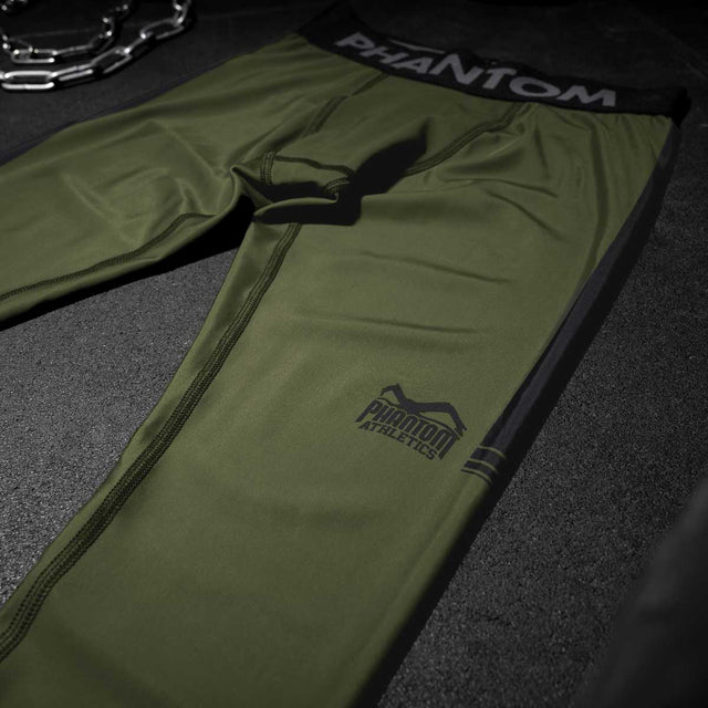 Pantaloncini a compressione Phantom Athletics APEX – Verde