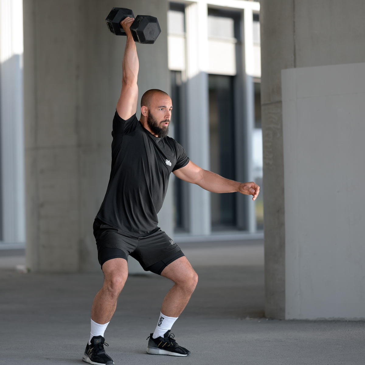 Phantom Athletics Compressie Shorts Laser 2in1 - Zwart